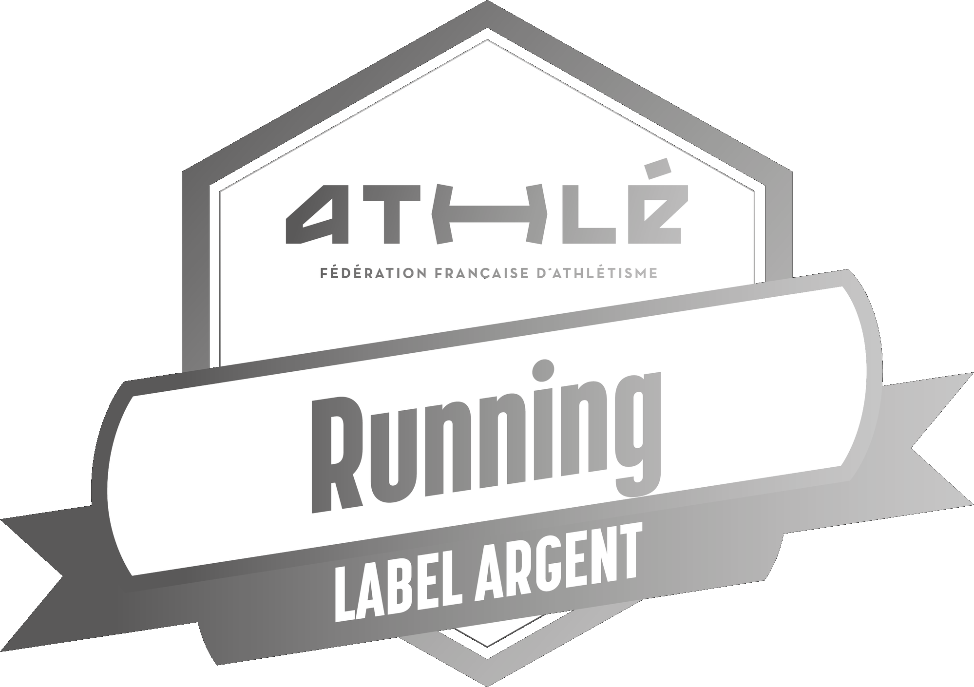 Label Club Running Argent FFA